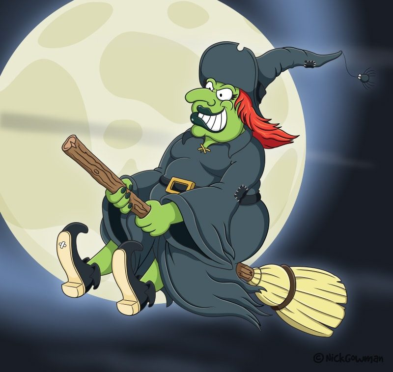 witch cartoon halloween