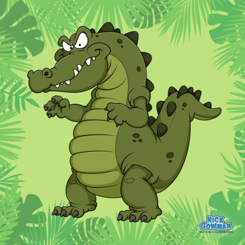 Cartoon Crocodile | A Snap Happy Chappy Cartoon Character Design