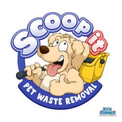 Cartoon Pet Waste Removal Logo