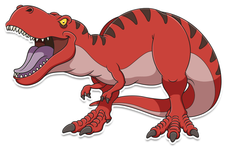 Free cartoon dinosaur vector illustration | Satheesh Sankaran